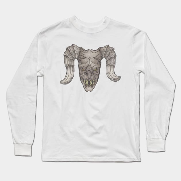 Deathclaw Head. Long Sleeve T-Shirt by DILLIGAFM8